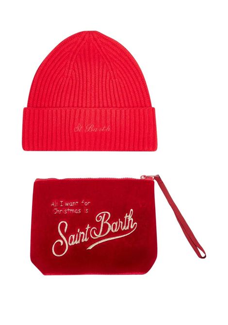 Box regalo con logo SAINT BARTH | BOX 0023 CHRISTMAS BOX WOMAN CHRISTMAS03765I VELVET 41OR EMB